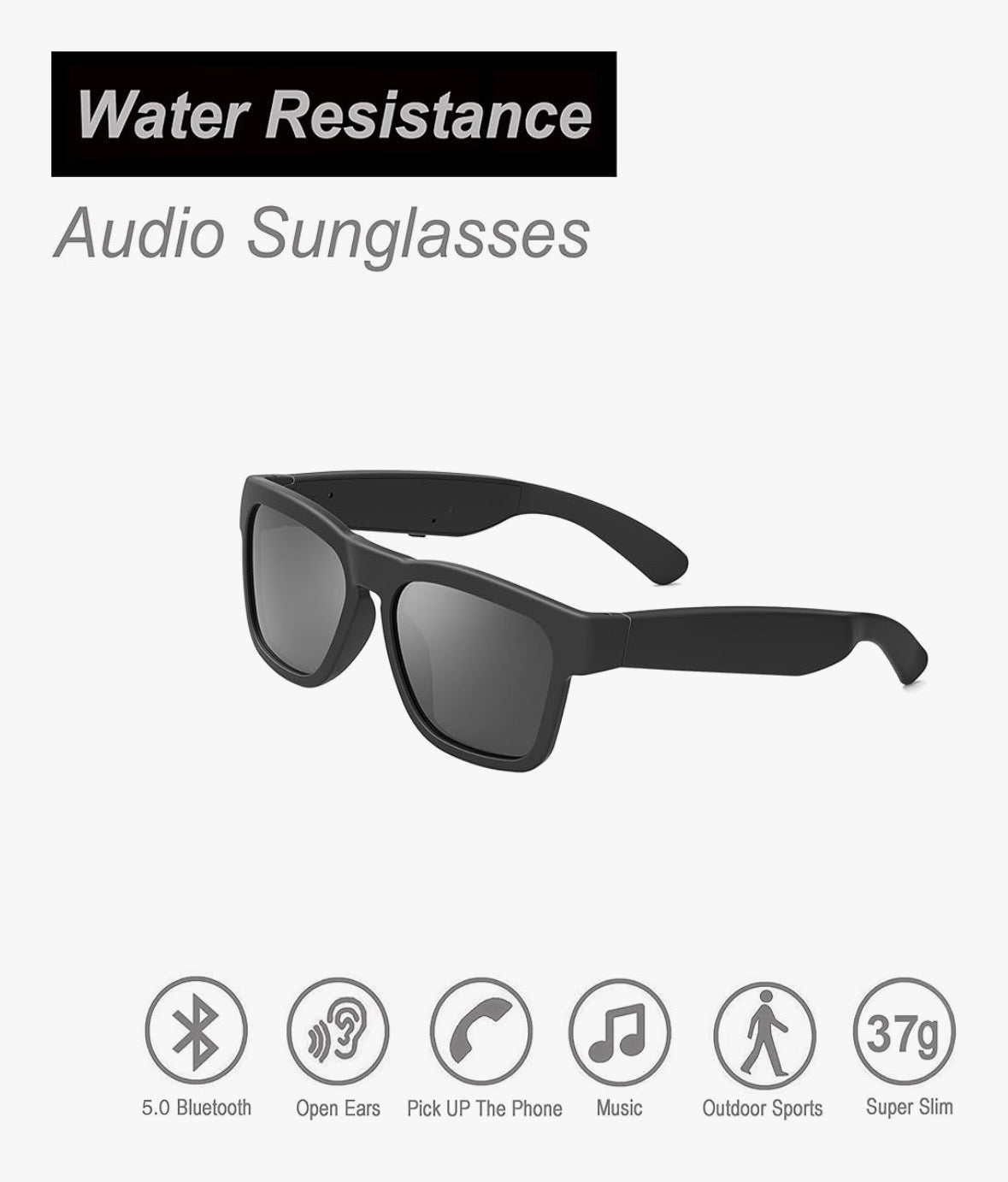 Glasses,Polarized Sunglasses with Bluetooth Speaker,Athletic/Outdoor UV Protection and Voice Control,