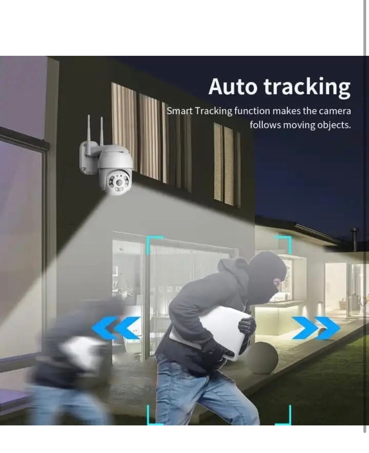 5MP WiFi Outdoor PTZ Security Camera | 360° View | Full HD | Color Night Vision