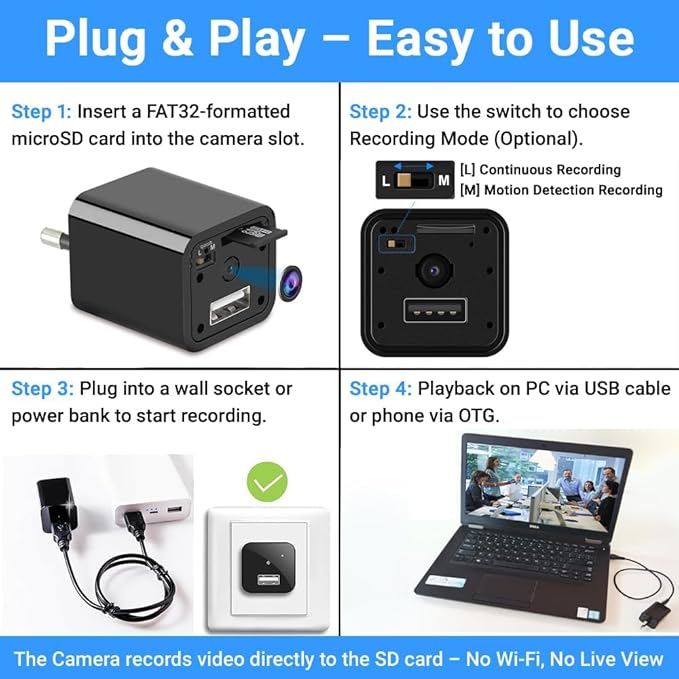 SPY CAMERA SMART CHARGER