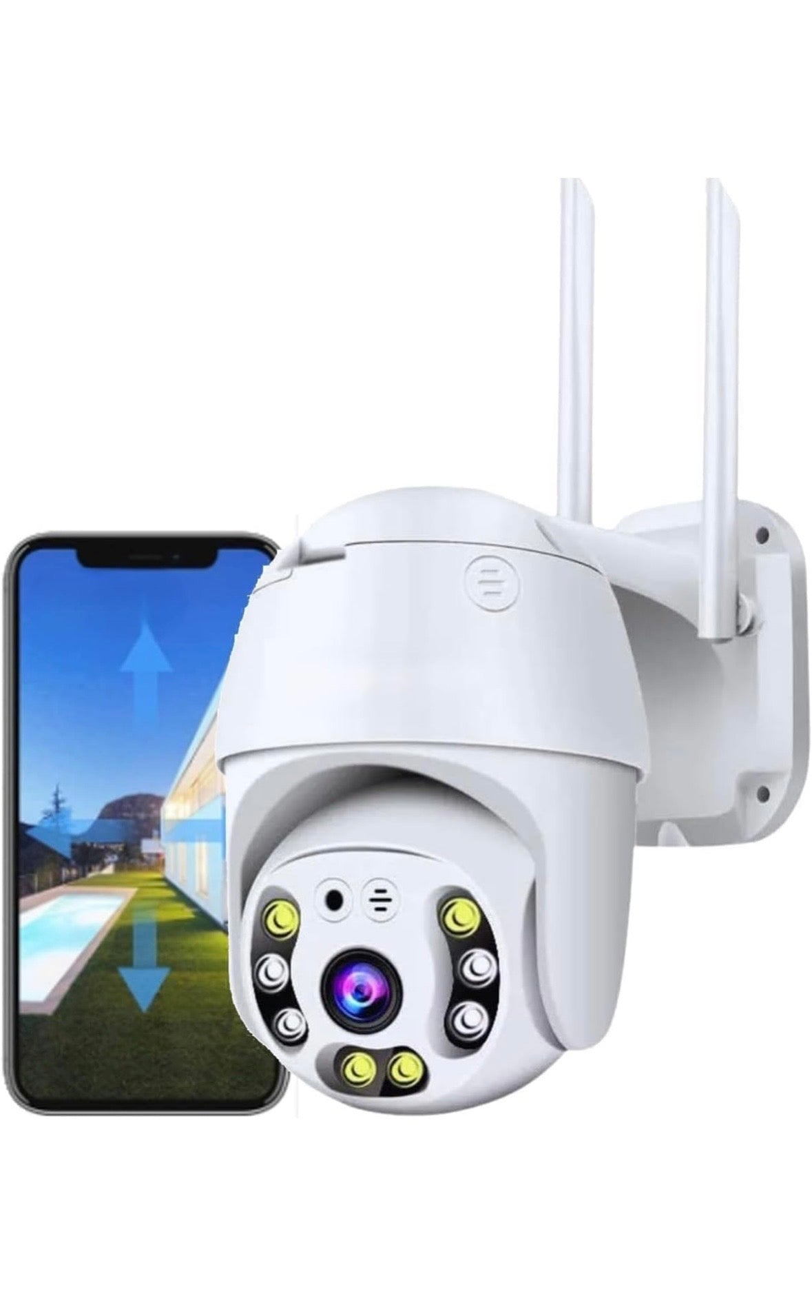5MP WiFi Outdoor PTZ Security Camera | 360° View | Full HD | Color Night Vision
