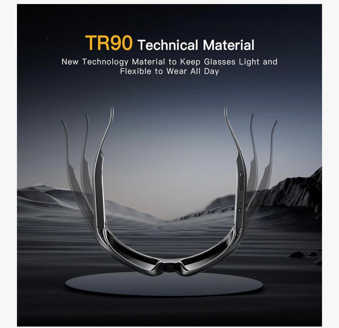Glasses,Polarized Sunglasses with Bluetooth Speaker,Athletic/Outdoor UV Protection and Voice Control,