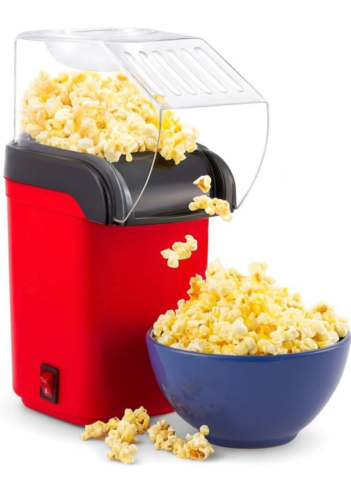 Hot Air Popcorn Maker | Electric Popper, Oil-Free, Healthy Snack Machine for Kids & Adults | Perfect for Home & Party Use