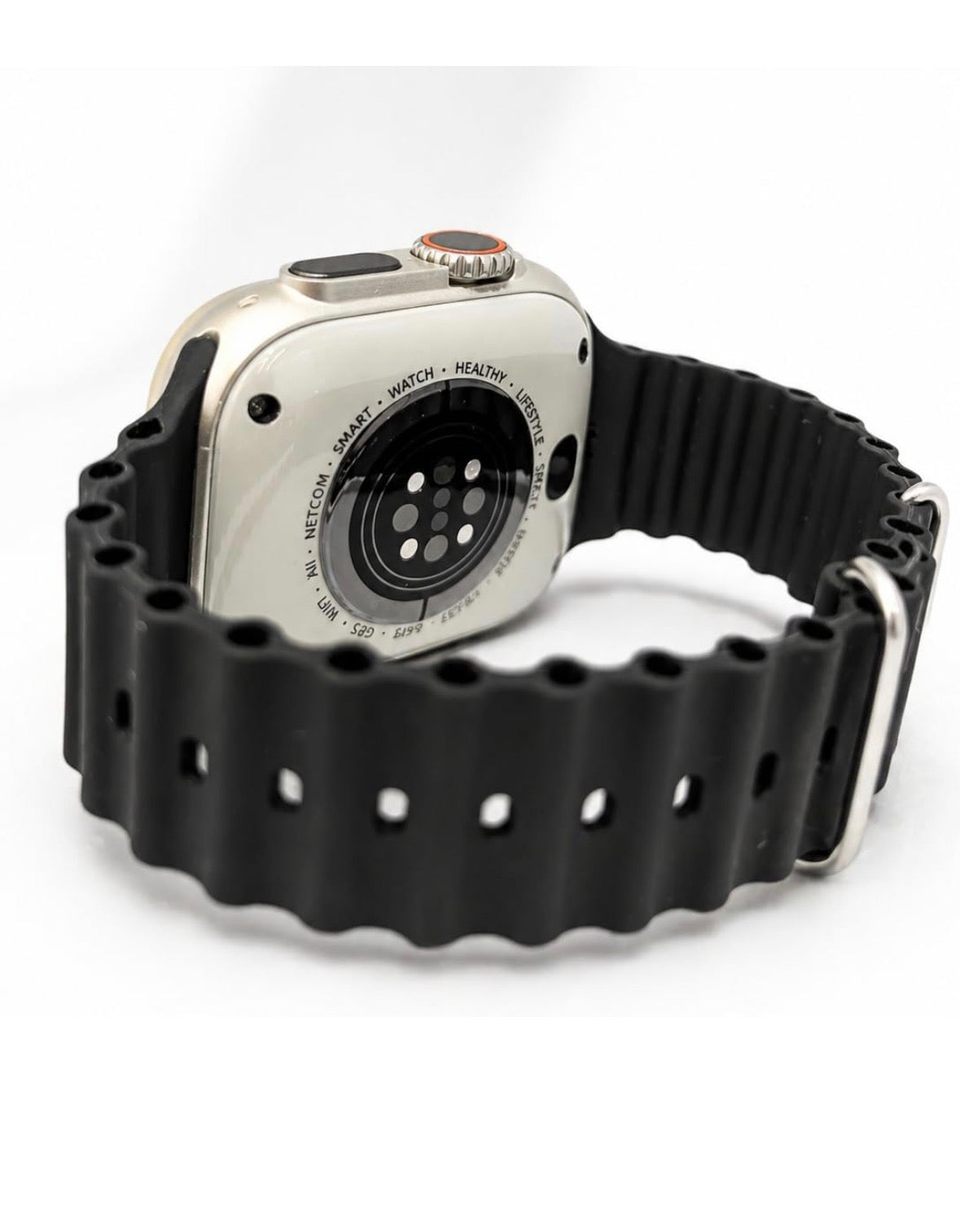 5G SIM Android Smart Watch Ultra S9 Dual Camera, 1.99 inch HD Display, Video Call, Front and Back Camera, Volte Calling, Games and Apps (4G 5G SIM Supported) Extra Band (Orange and Black)