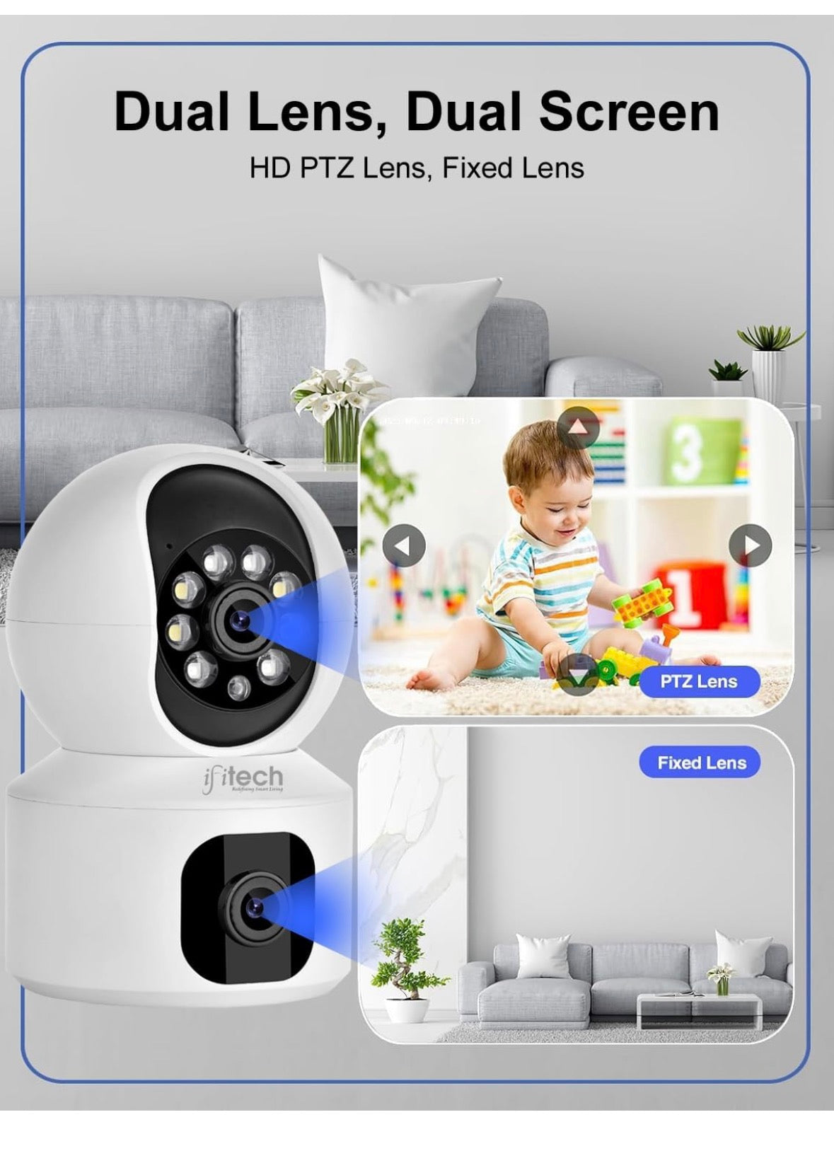 SIM CAMERA 🔥 4MP HD Smart 4G Dual-Lens CCTV Camera – 4G LTE Connectivity | 360° Coverage | Two-Way Audio | Colorful Night Vision | True Plug & Play, Easy Setup | Made in India | IFI-4G1N