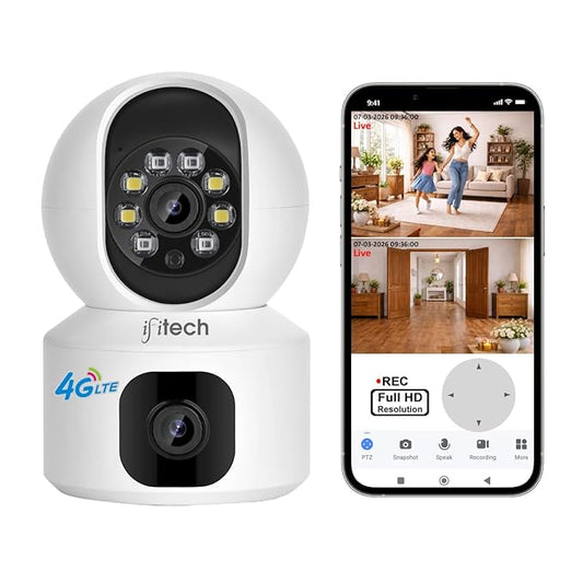 4MP Smart 4G Dual Lens CCTV Camera
