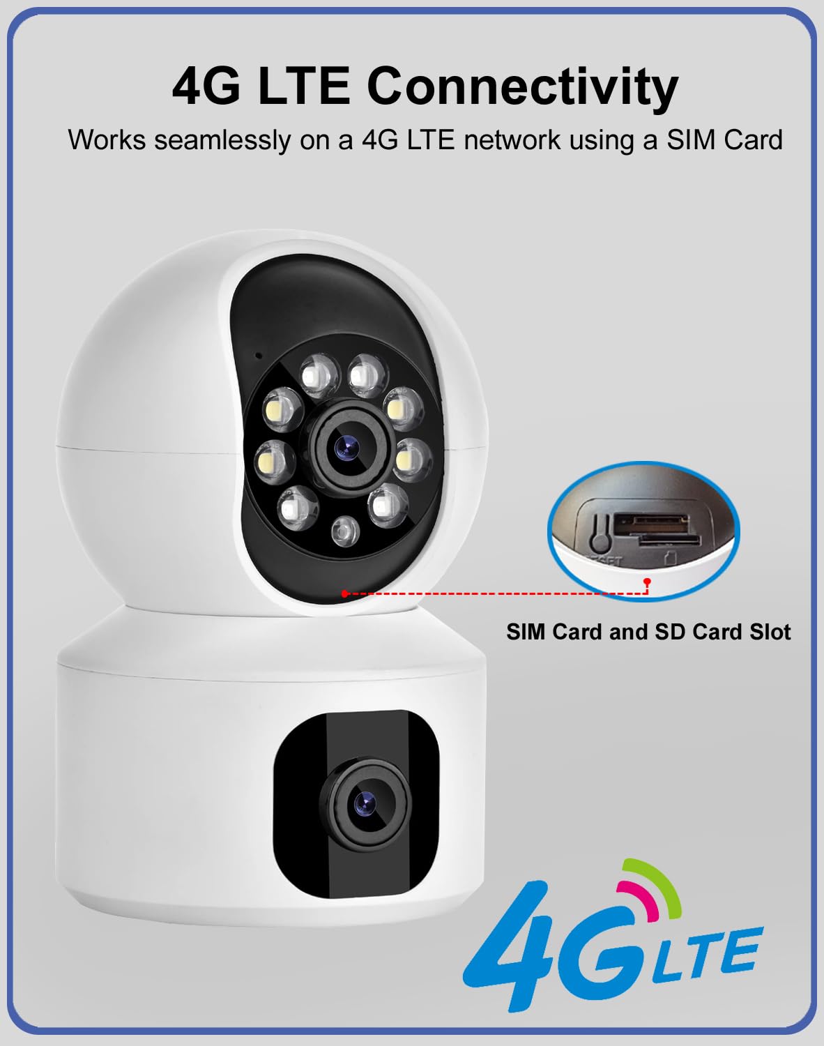4MP Smart 4G Dual Lens CCTV Camera
