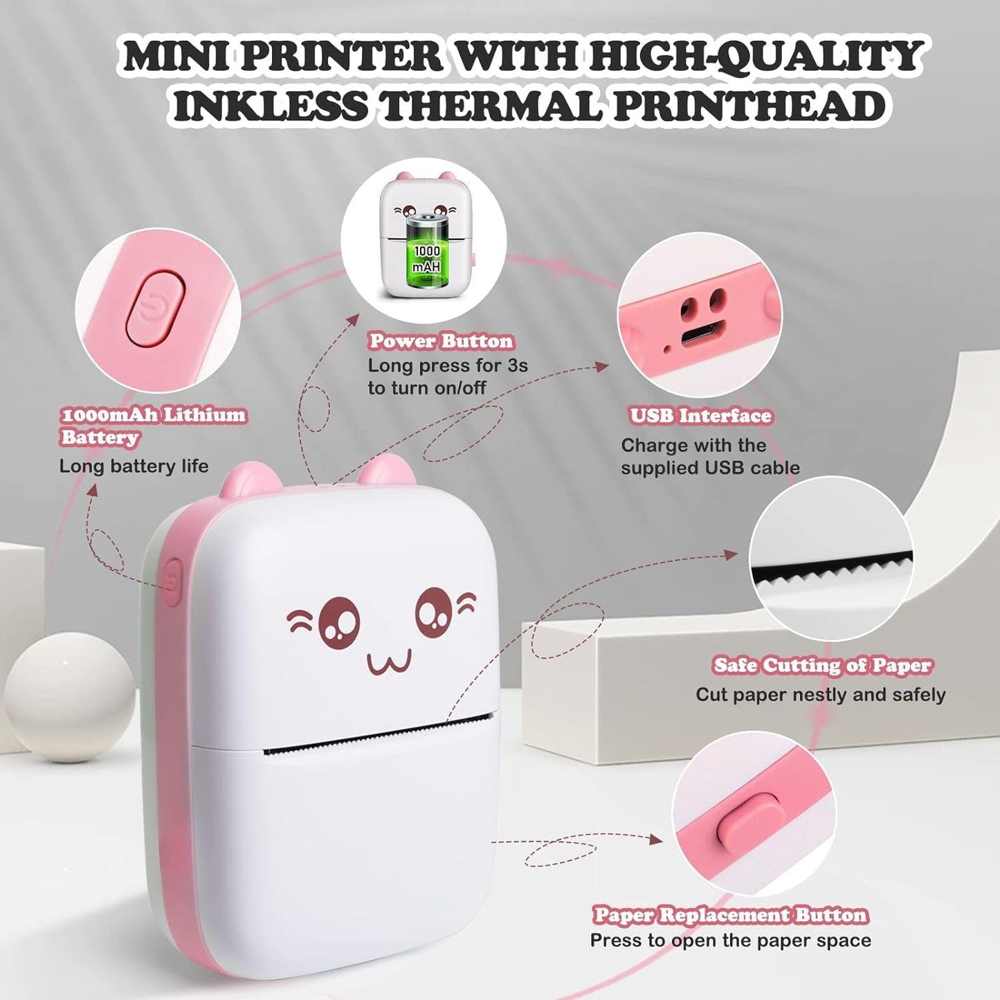 Mini Portable Thermal Printer