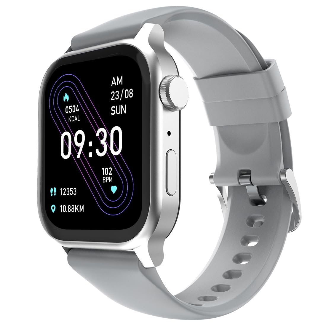 HD Smartwatch with Bluetooth Calling, AI Voice Assistant & 120+ Sports Modes