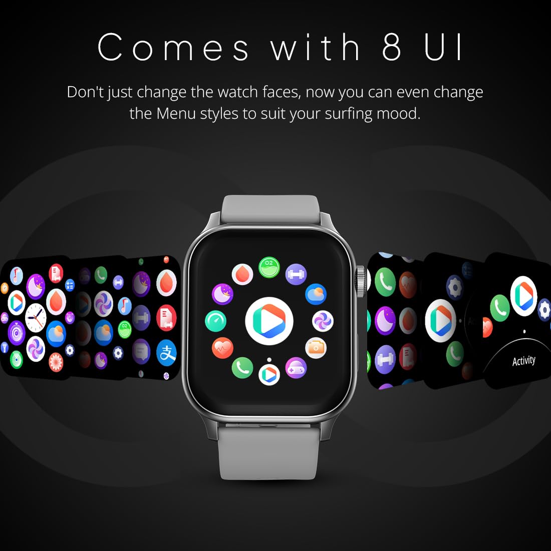 HD Smartwatch with Bluetooth Calling, AI Voice Assistant & 120+ Sports Modes
