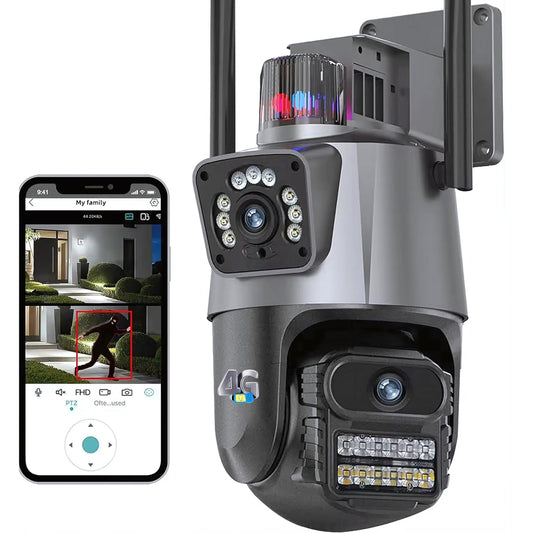V380 Pro Camera | Dual Lens Smart Security Camera with Siren Alarm