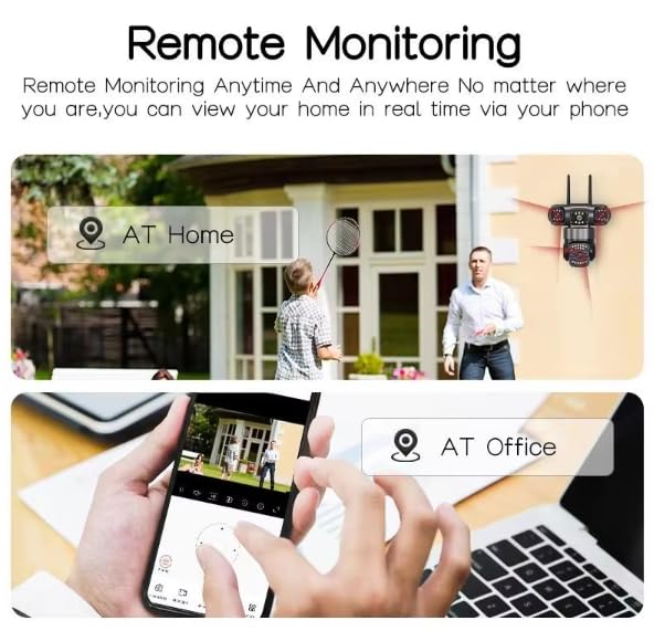 V380 Pro Smart 3-Lens Outdoor Camera